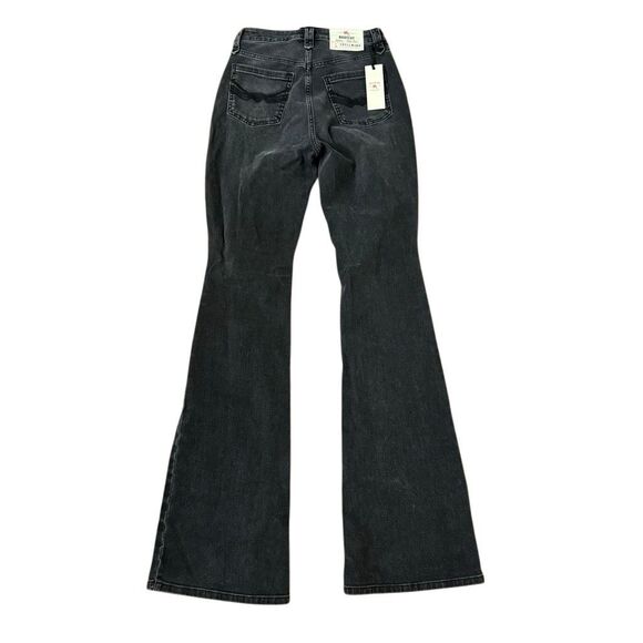 NEW Idyllwind Gypsy High Rise Bootcut Jeans Black Lace Up Front Size 6 x36 Long - Picture 2 of 5